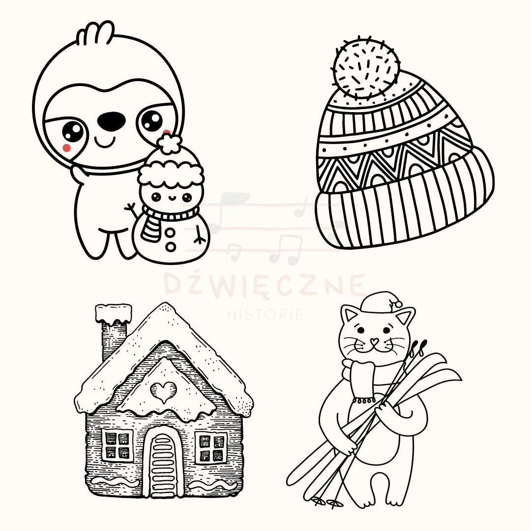 (E-book) Wielka księga kolorowanek - Zima