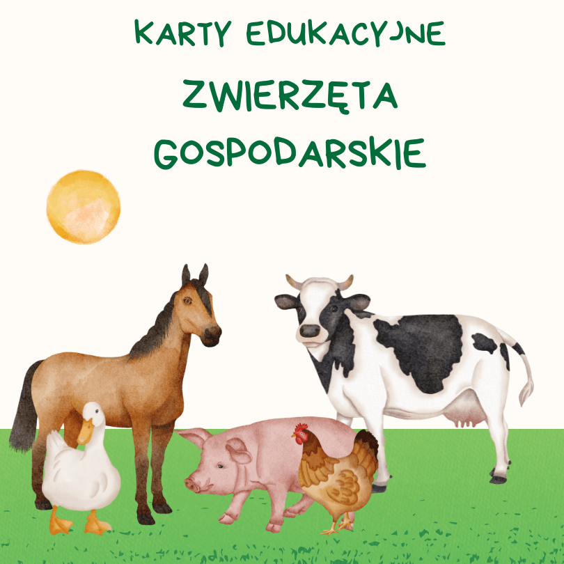 (e-Book) Karty edukacyjne - zwierzęta gospodarskie