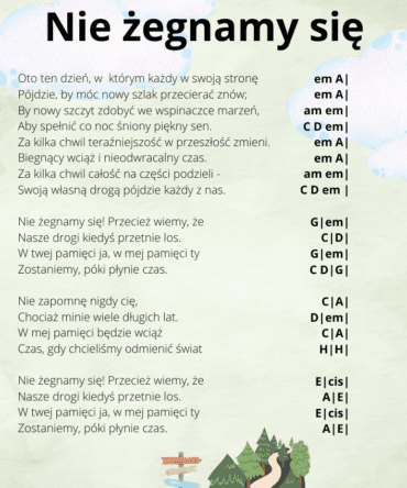 Nie żegnamy się (tekst i akordy)