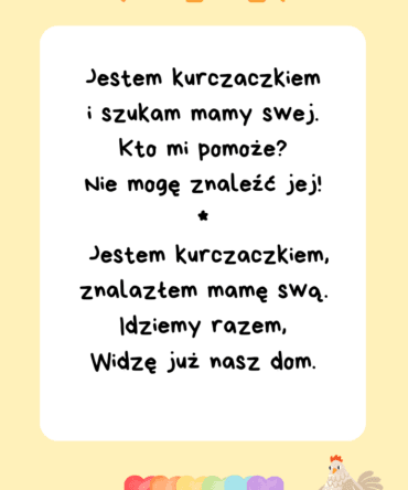 Piosenka o kurczaczku - tekst