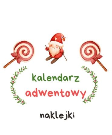 (E-book) Kalendarz adwentowy - naklejki z numerkami