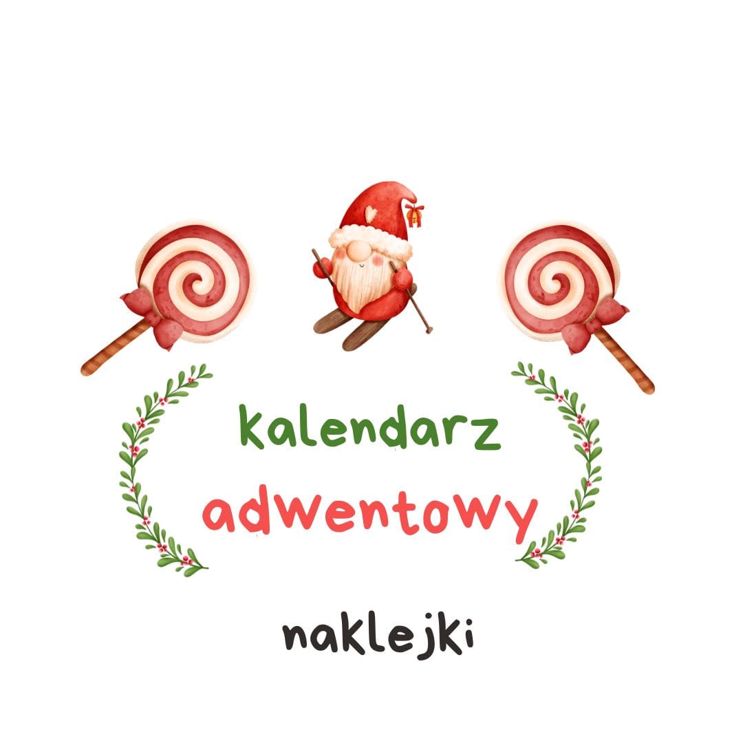 (E-book) Kalendarz adwentowy - naklejki z numerkami