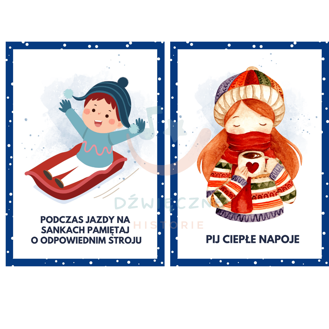 (E-book) Pakiet Bezpieczne Ferie - kolorowanki + plansze