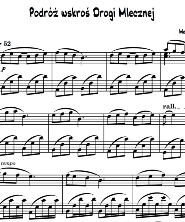 Podróż wskroś Drogi Mlecznej (nuty)