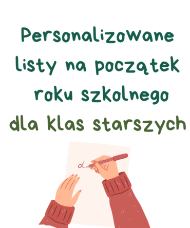 (E-book) Personalizowane listy na początek roku szkolnego dla starszych klas