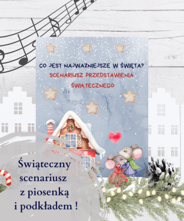 (E-book) Pakiet świąteczny - krótki scenariusz z piosenką i podkładem