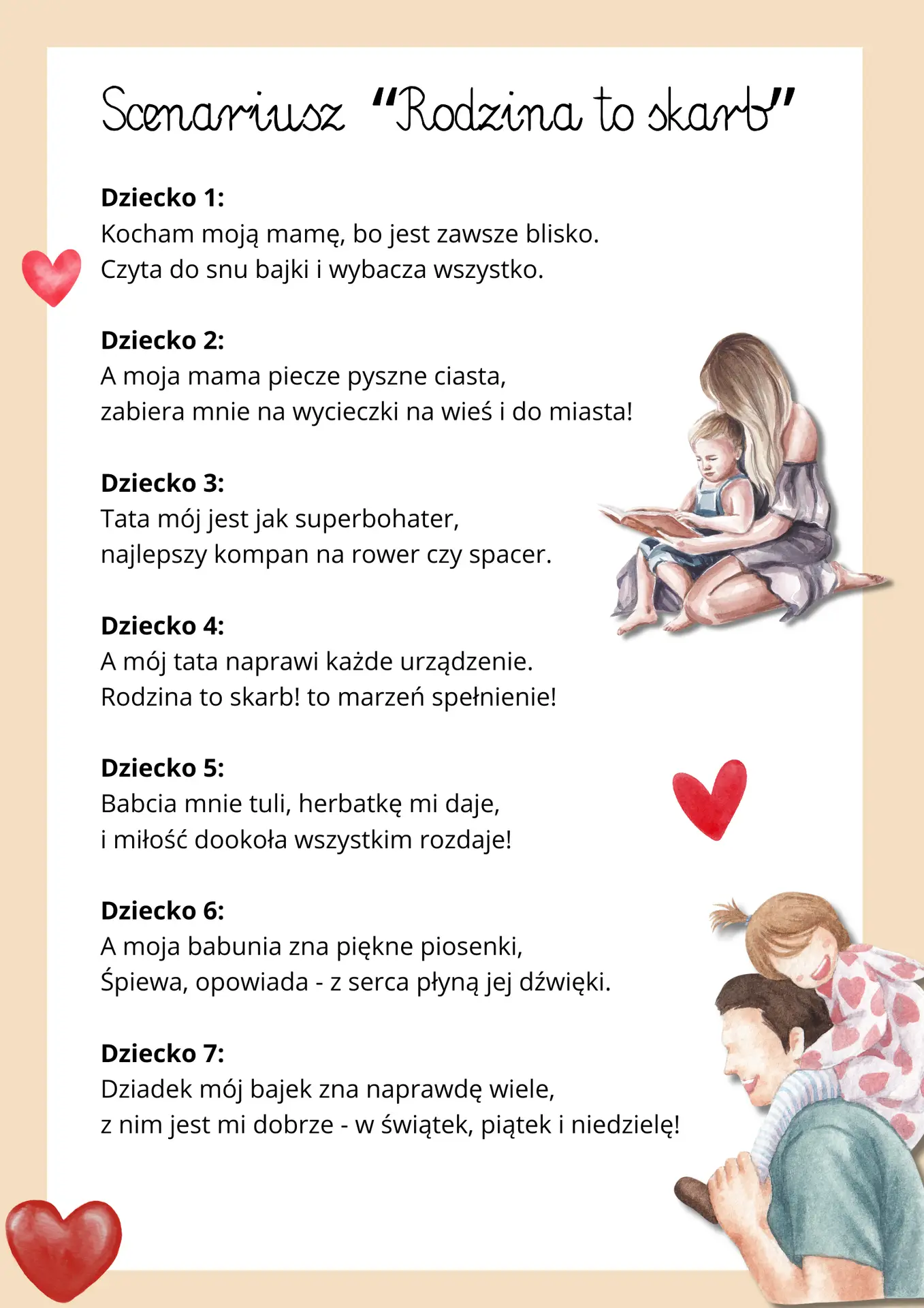 (E-book) Scenariusz na Dzień Rodziny "Rodzina to skarb"