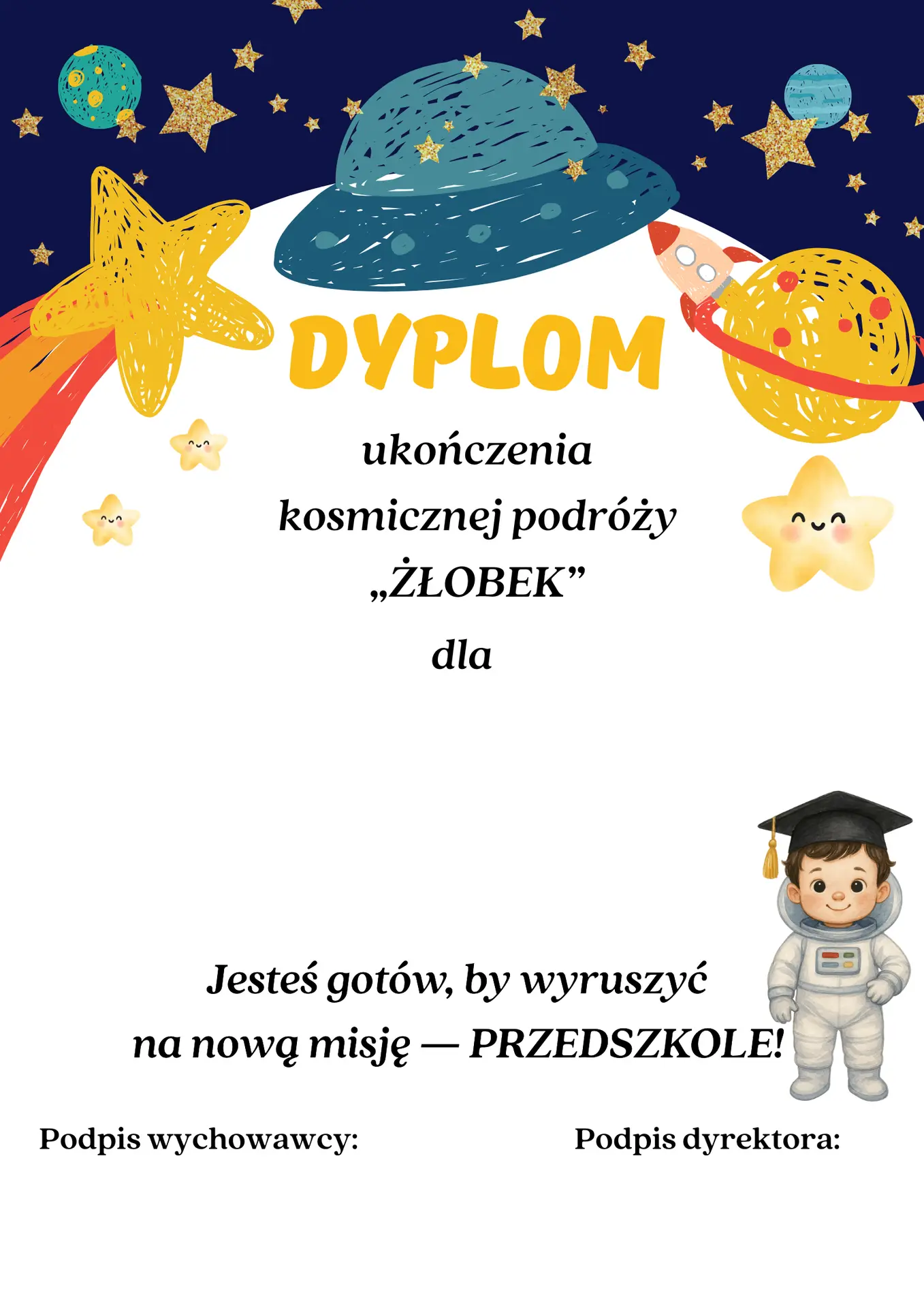 (E-book) Dyplomy na zakończenie przedszkola i żłobka