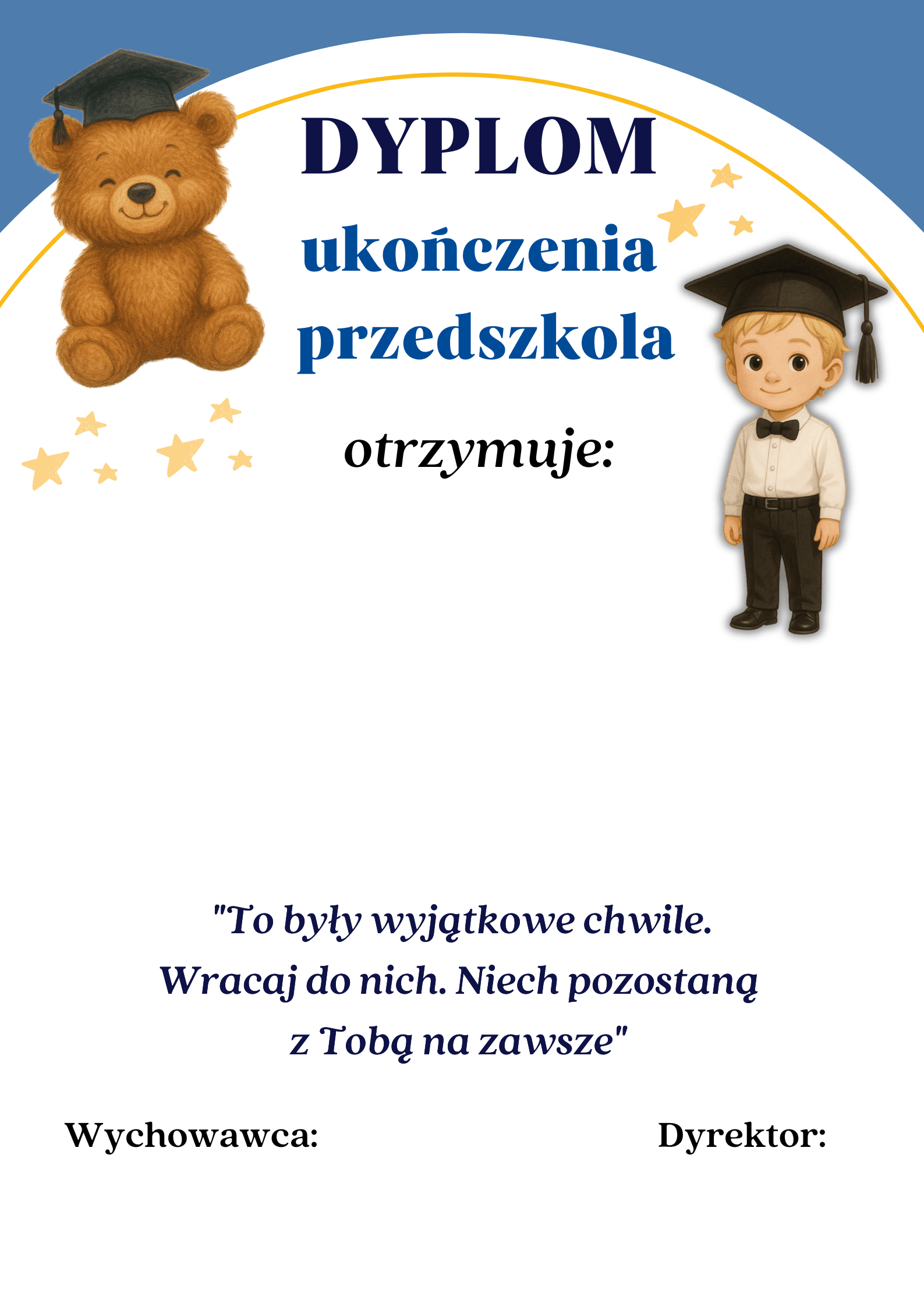 (E-book) Dyplomy na zakończenie przedszkola i żłobka