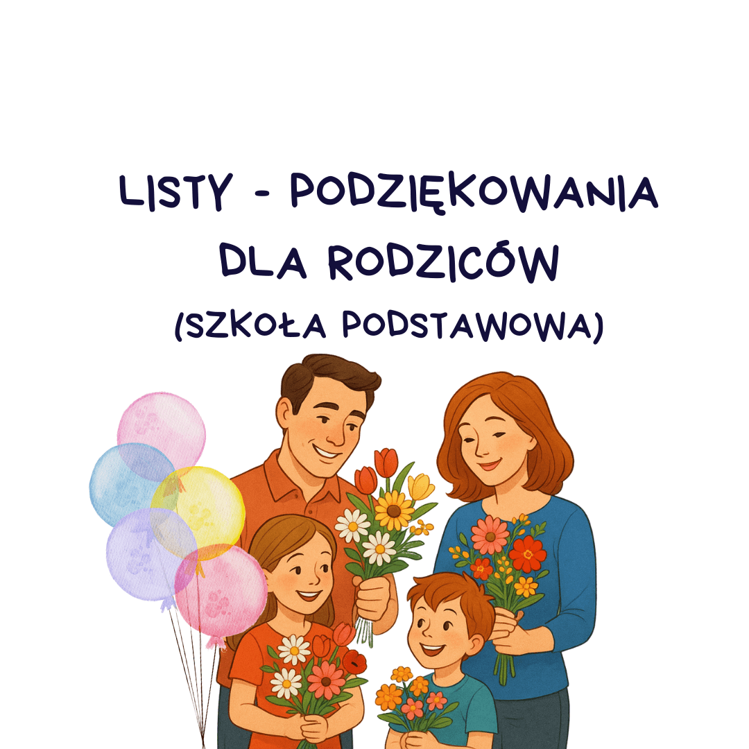 (E-book) Listy - podziękowania dla rodziców (szkoła podstawowa)