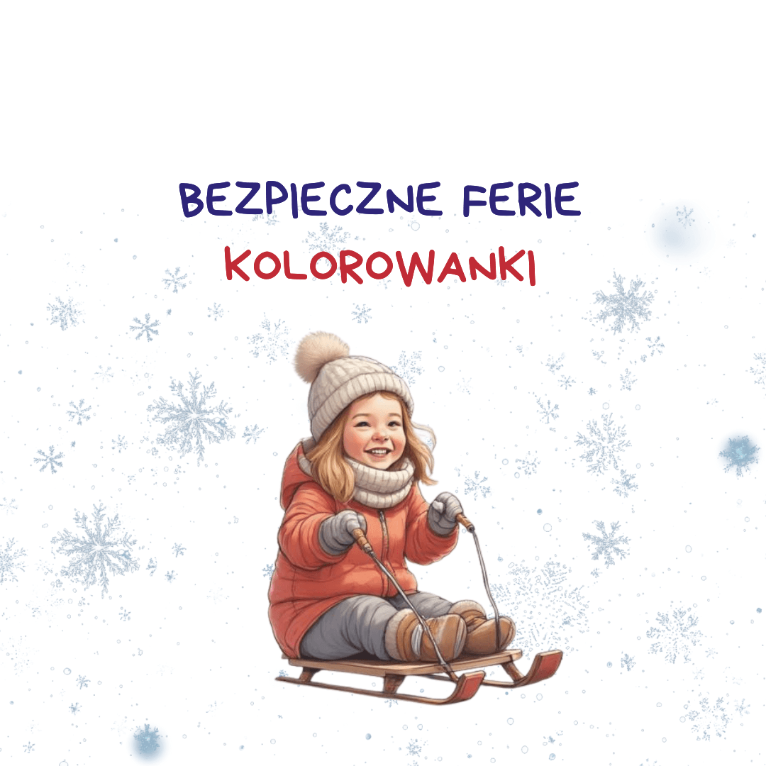 (E-book) Bezpieczne Ferie - kolorowanki