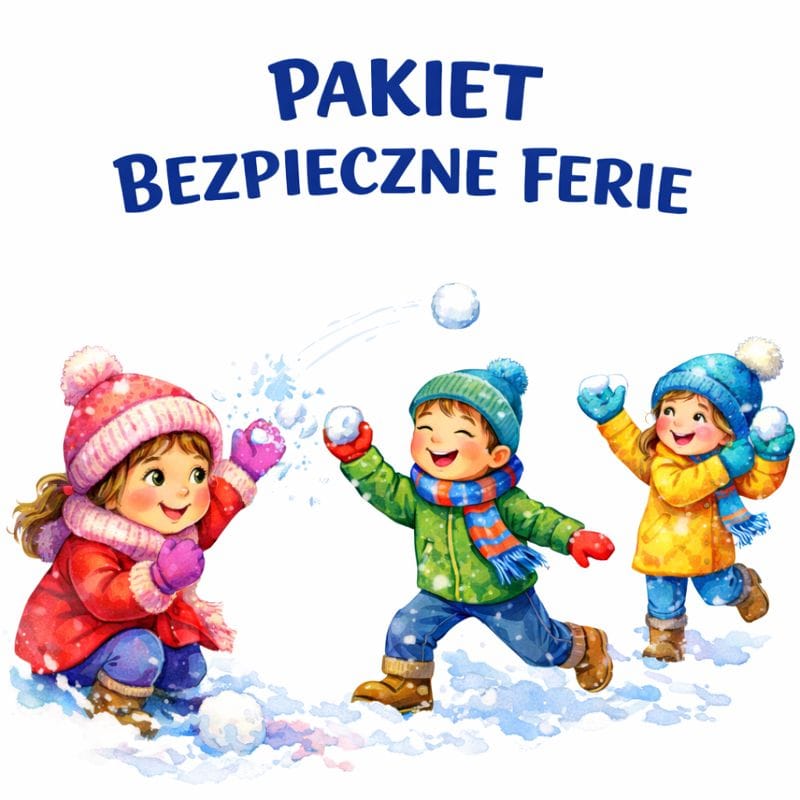 (E-book) Pakiet Bezpieczne Ferie - kolorowanki + plansze