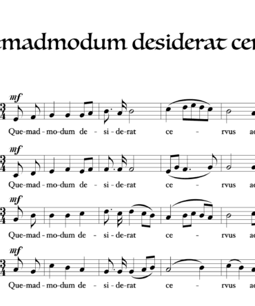 [Motety] Quemadmodum desiderat cervus (M. Ślosorz)