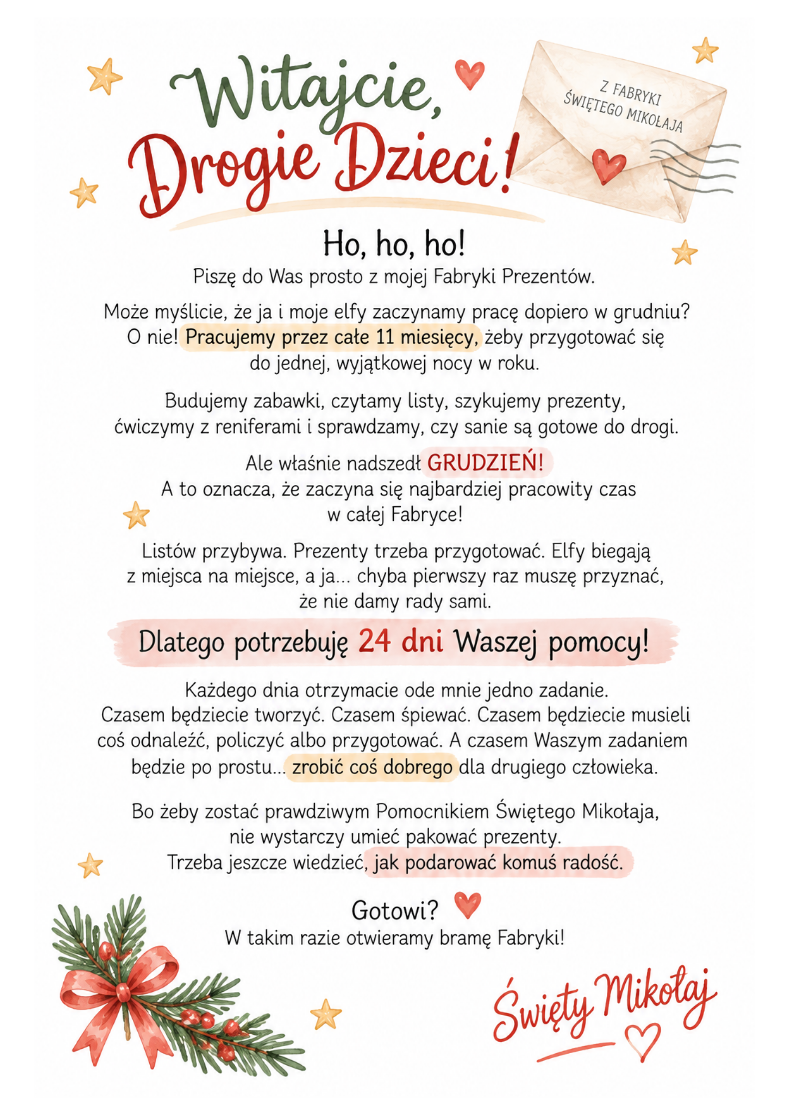 (E-book) Kalendarz adwentowy - W fabryce Świętego Mikołaja